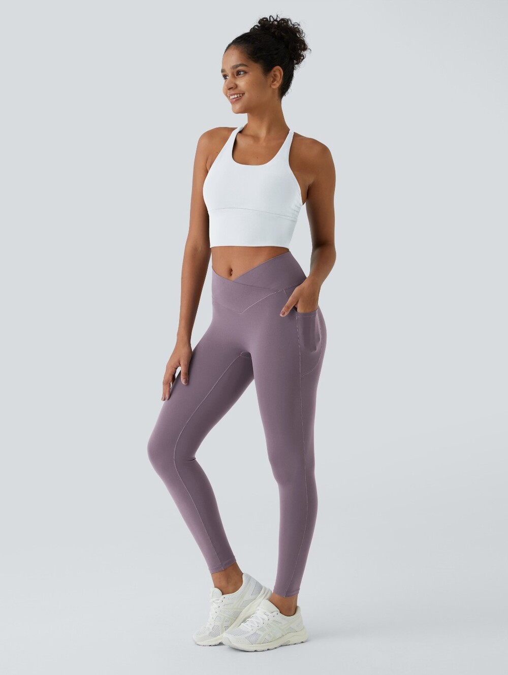 NWT Halara Crossover Pocket Plain Leggings Size XS